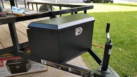 heavy duty steel trailer tongue box|harbor freight trailer tongue.